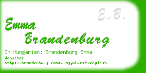 emma brandenburg business card